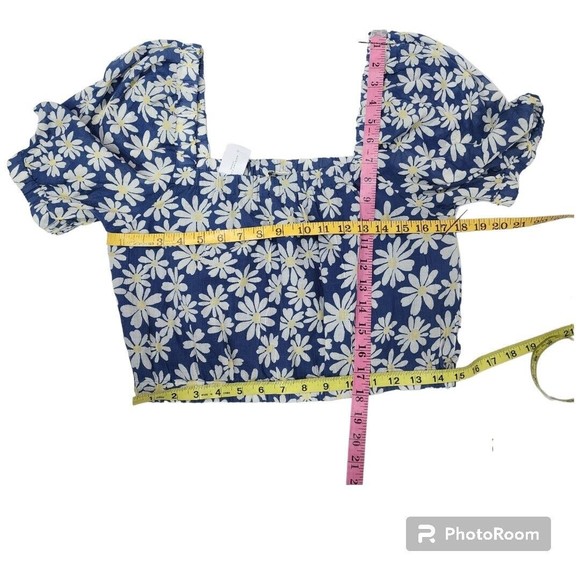 Floral American Eagle Top Size S - Picture 3 of 4